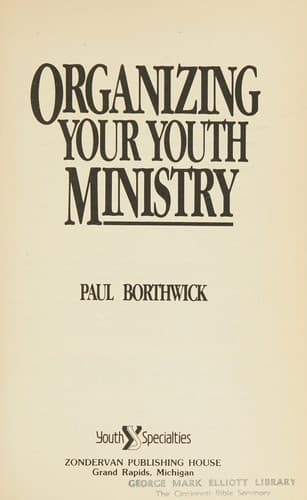 Cover image for Organizing your youth ministry