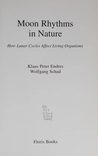 Cover image for Moon rhythms in nature
