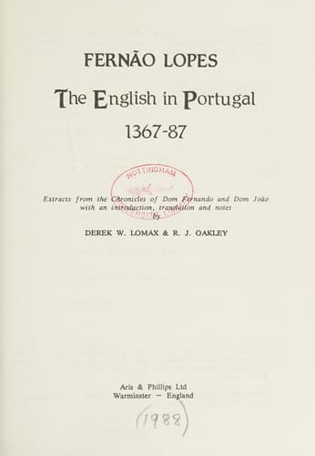 The English in Portugal, 1367-87