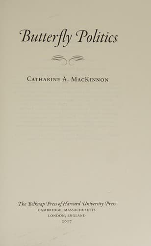 Cover image for Butterfly politics