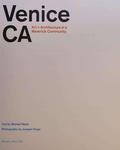 Cover image for Venice, CA