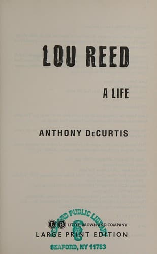 Cover image for Lou Reed