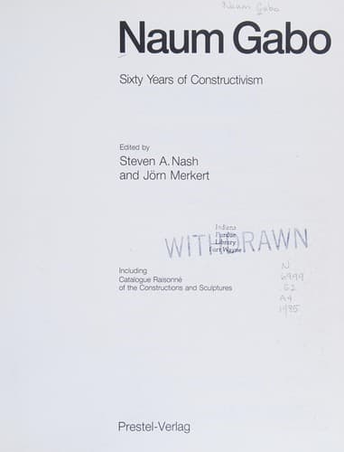 Cover image for Naum Gabo