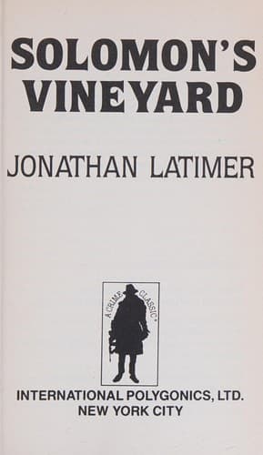 Cover image for Solomon's vineyard