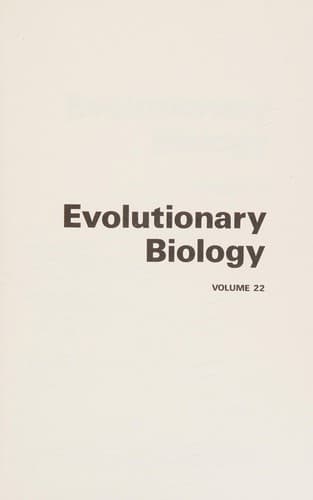Cover image for Evolutionary Biology