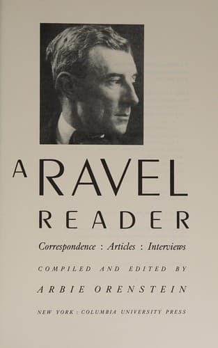 Cover image for A Ravel reader