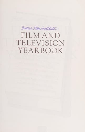 Cover image for Film and television yearbook.
