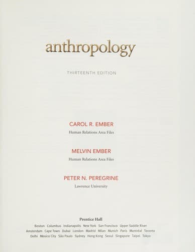 Cover image for Anthropology