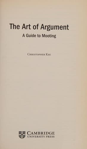 Cover image for The art of argument