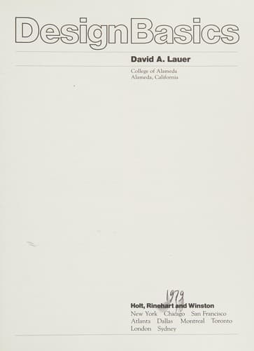 Cover image for Design basics