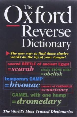 Cover image for The Oxford reverse dictionary