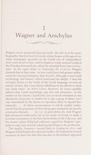 Cover image for Wagner and Aeschylus