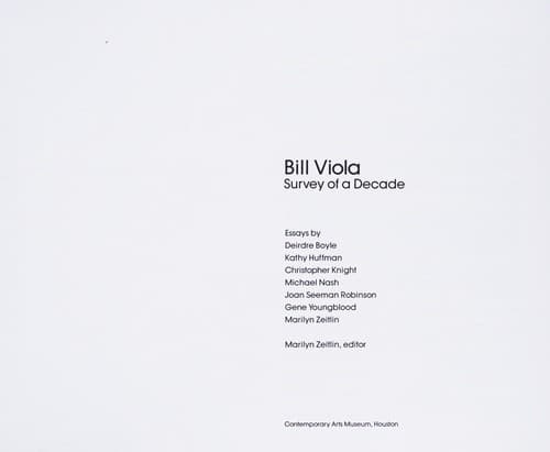 Cover image for Bill Viola