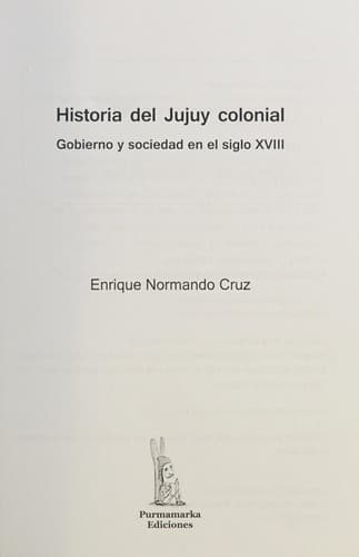 Historia del Jujuy colonial