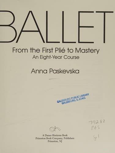 Cover image for Ballet