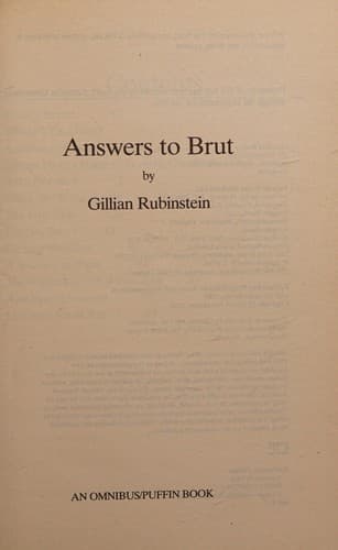Cover image for Answers to Brut
