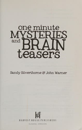 Cover image for One-minute mysteries and brain teasers