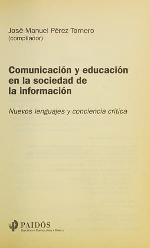 Comunicación y educación en la sociedad de la información