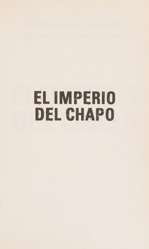 Cover image for El imperio del Chapo