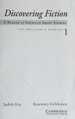 Cover image for Discovering Fiction
