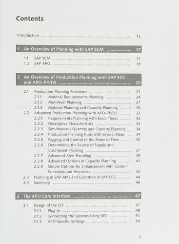Production planning with SAP APO