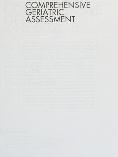Cover image for Comprehensive geriatric assessment