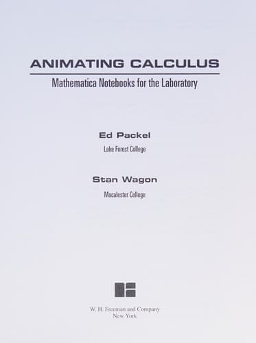 Cover image for Animating calculus