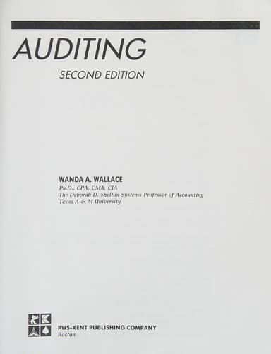 Cover image for Auditing
