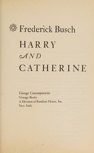 Cover image for Harry and Catherine
