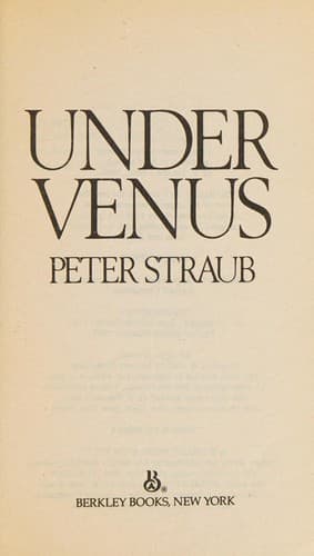 Cover image for Under Venus