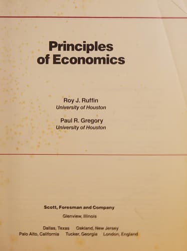 Cover image for Principles of economics