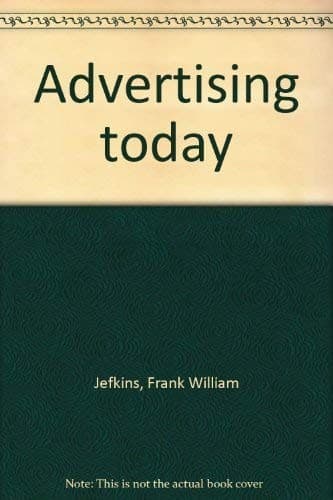 Cover image for Advertising today