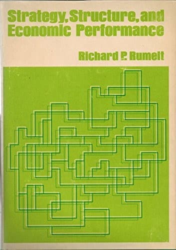Cover image for Strategy, structure and economic performance.