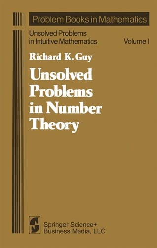 Cover image for Unsolved problems in number theory