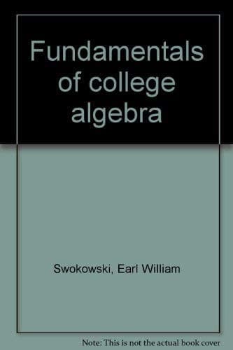 Cover image for Fundamentals of college algebra