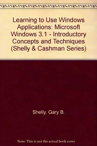 Cover image for Learning to use Windows applications
