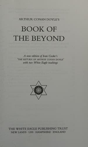 Cover image for Arthur Conan Doyle's book of the beyond