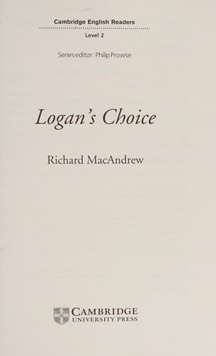 Cover image for Logan's choice
