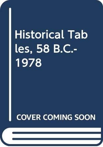 Cover image for Historical tables, 58 B.C.-A.D. 1978