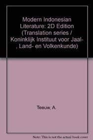 Cover image for Modern Indonesian literature