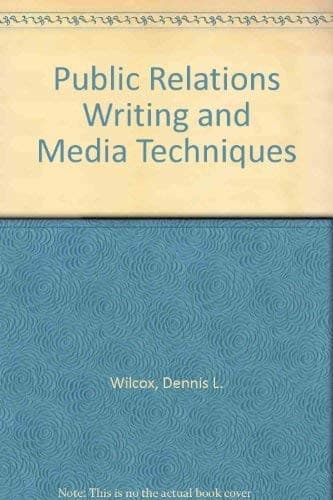 Cover image for Public relations writing and media techniques
