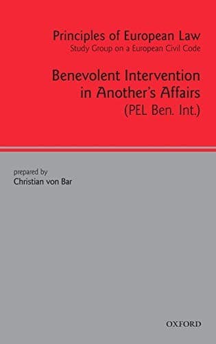 Cover image for Benevolent intervention in another's affairs