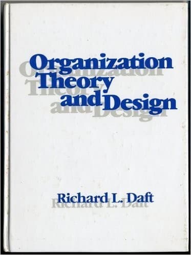 Cover image for Organization theory and design