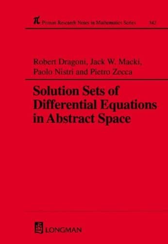 Cover image for Solution sets of differential operators [i.e. equations] in abstract spaces