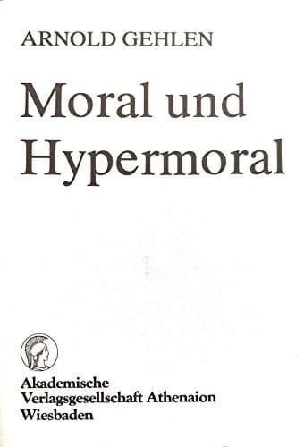 Cover image for Moral und Hypermoral