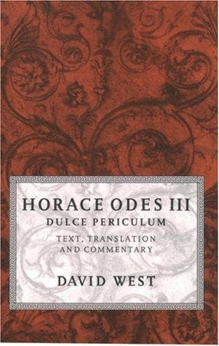 Cover image for Horace Odes III Dulce Periculum