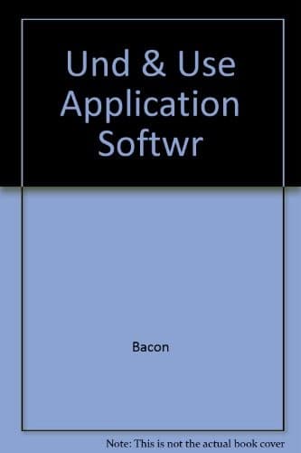 Cover image for Und & Use Application Softwr