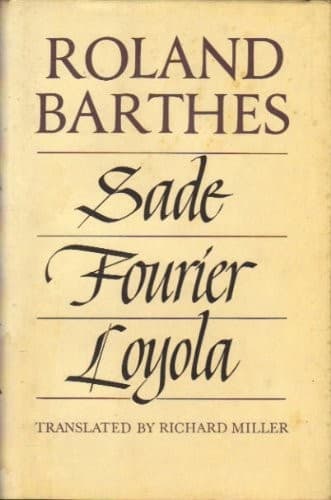 Cover image for Sade, Fourier, Loyola