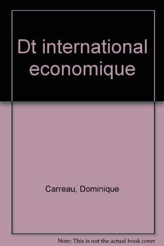 Cover image for Droit international économique