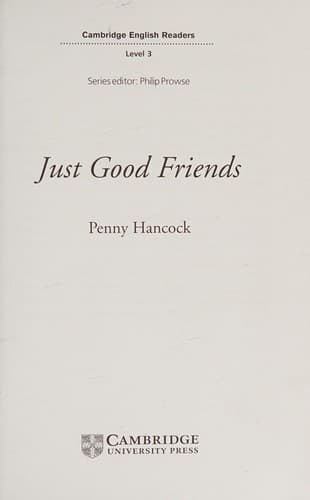 Cover image for Just good friends